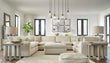 Elyza Linen 8-Piece Sectional - SET | 1000664 | 1000665 | 1000677(2) | 1000646(4) - Bien Home Furniture & Electronics