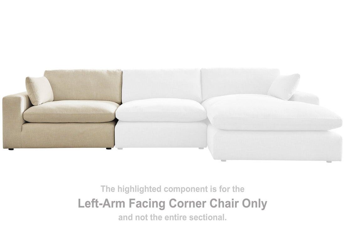 Elyza Linen Left-Arm Facing Corner Chair - 1000664 - Bien Home Furniture & Electronics
