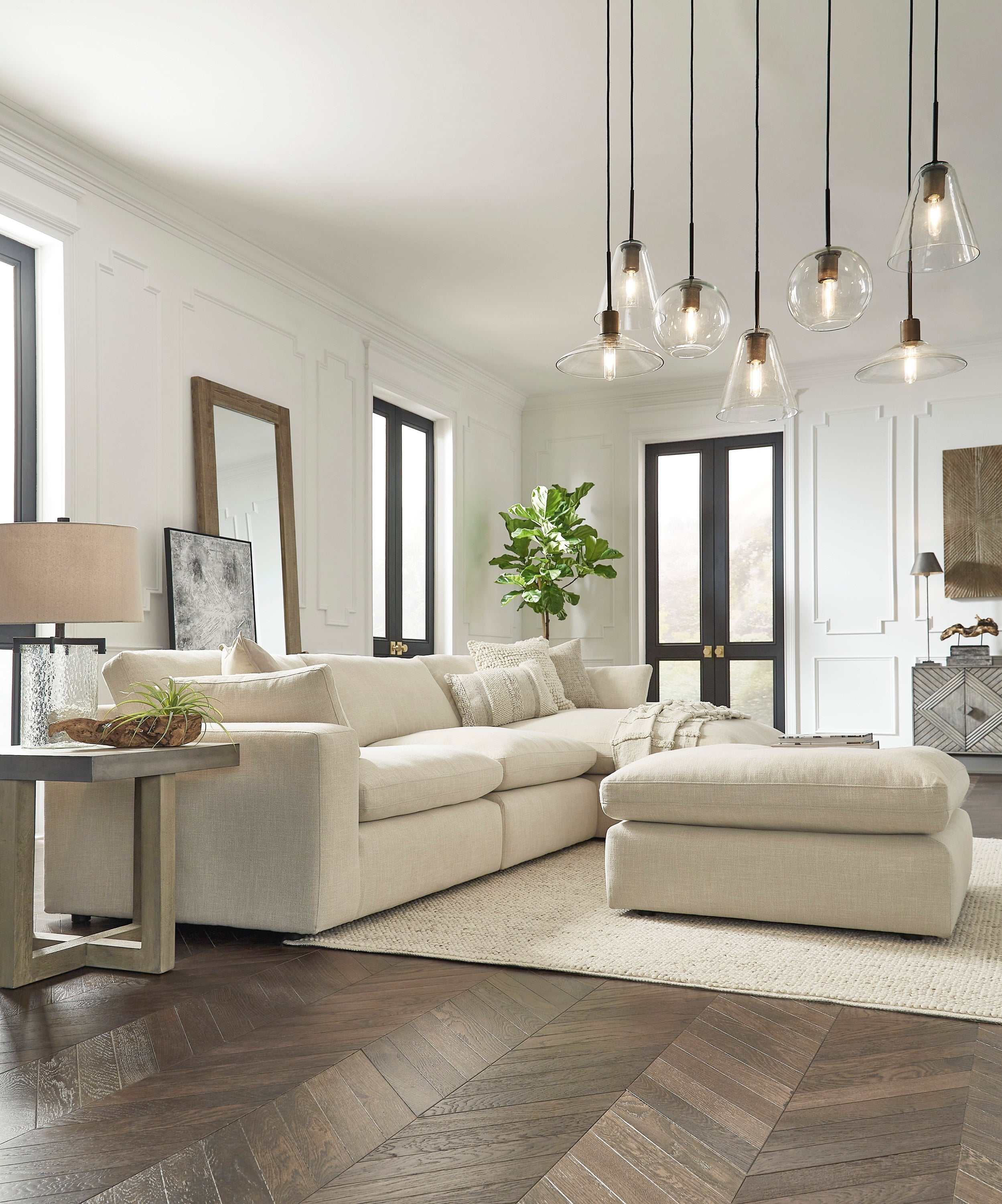 Elyza Linen RAF Sofa Chaise - SET | 1000617 | 1000664 | 1000646 - Bien Home Furniture & Electronics