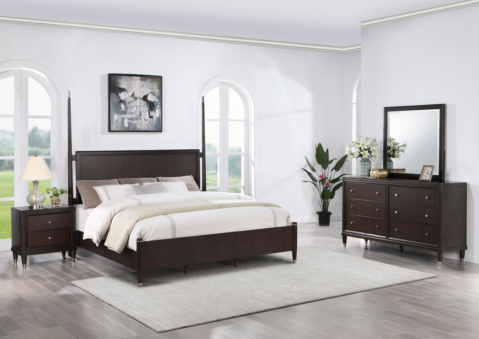 Emberlyn 4-piece Queen Poster Bedroom Set Brown - 223061Q-S4 - Bien Home Furniture & Electronics