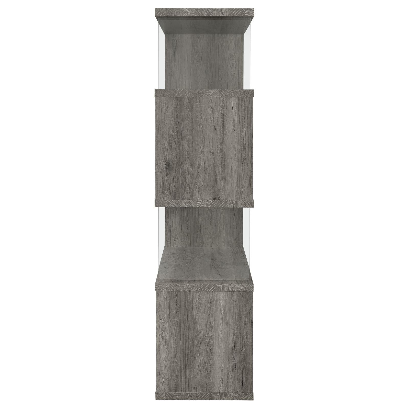 Emelle 4-Shelf Bookcase with Glass Panels - 802340 - Bien Home Furniture & Electronics