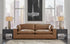 Emilia Caramel Leather 2-Piece Loveseat - SET | 3090164 | 3090165 - Bien Home Furniture & Electronics