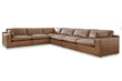 Emilia Caramel Leather 6-Piece Sectional - SET | 3090164 | 3090165 | 3090177 | 3090146 | 3090146 | 3090146 - Bien Home Furniture & Electronics