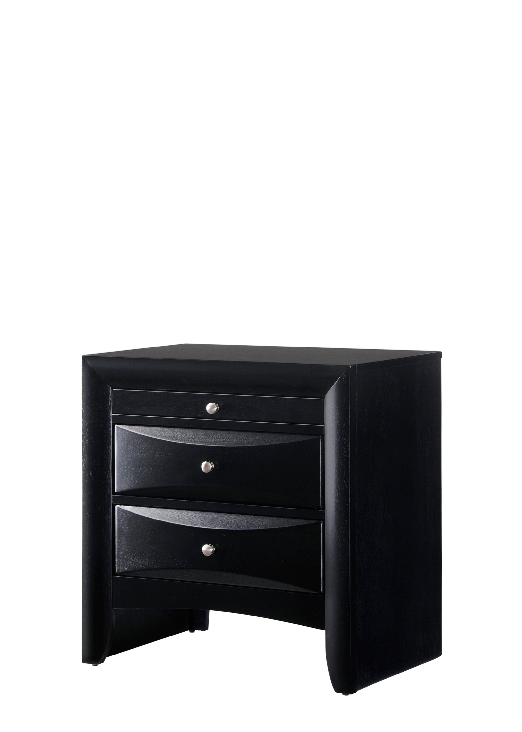 Emily Black Storage Platform Bedroom Set - SET | B4285-K-HBFB | B4285-K-DRW-L | B4285-K-DRW-R | B4285-K-RAIL | B4280-1 | B4280-11 | B4280-2 - Bien Home Furniture & Electronics
