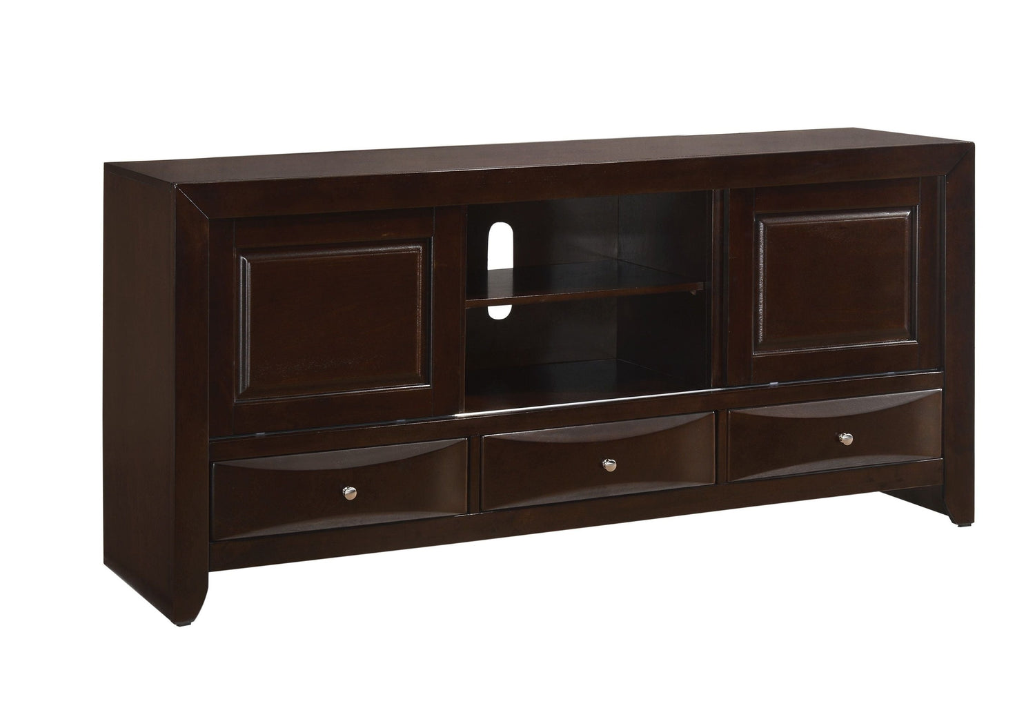 Emily Dark Cherry 68" TV Stand - B4260-7 - Bien Home Furniture & Electronics