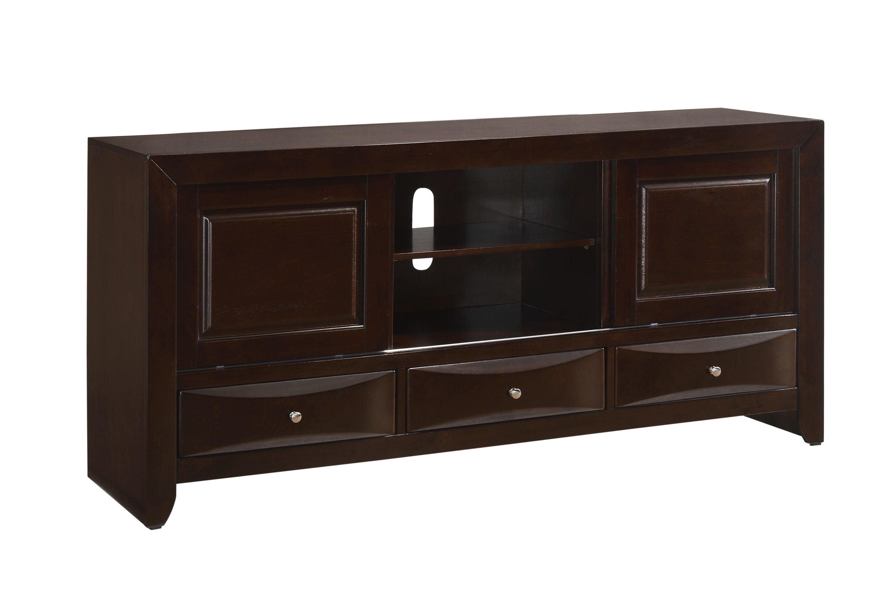 Emily Dark Cherry 68" TV Stand - B4260-7 - Bien Home Furniture & Electronics