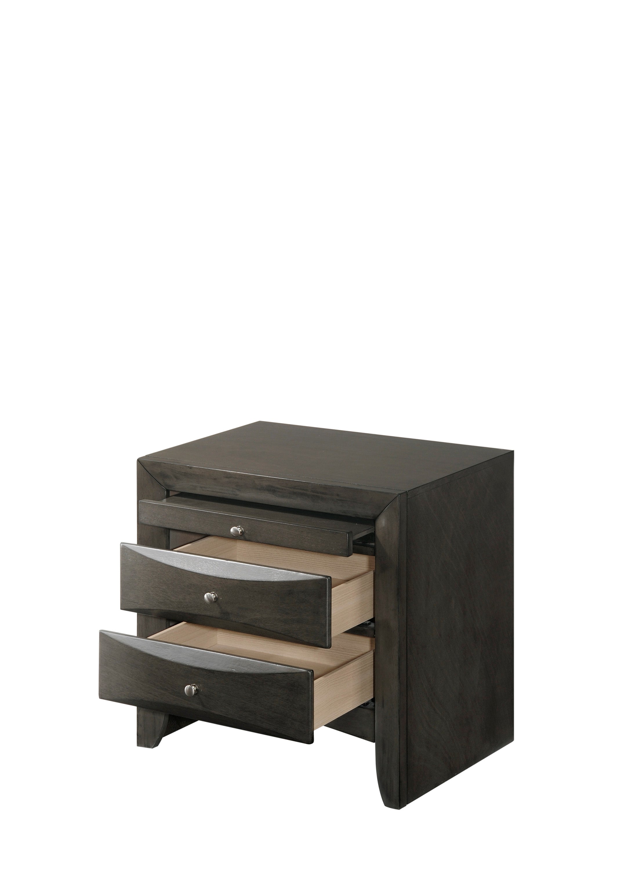 Emily Gray Storage Platform Bedroom Set - SET | B4275-Q-HBFB | B4275-Q-DRW-L | B4275-Q-DRW-R | B4275-Q-RAIL | B4270-2 | B4270-4 - Bien Home Furniture & Electronics