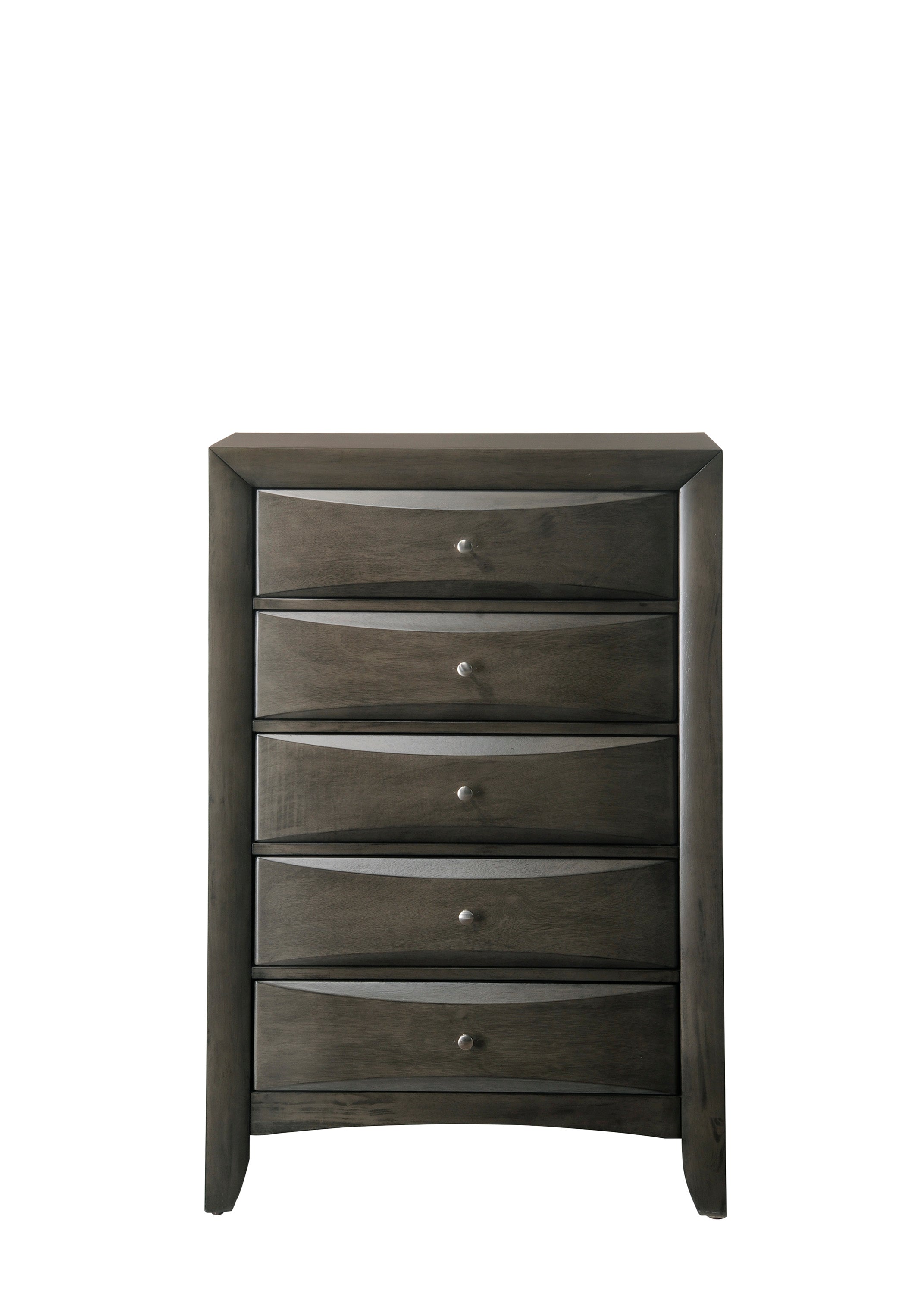 Emily Gray Storage Platform Bedroom Set - SET | B4275-Q-HBFB | B4275-Q-DRW-L | B4275-Q-DRW-R | B4275-Q-RAIL | B4270-2 | B4270-4 - Bien Home Furniture & Electronics