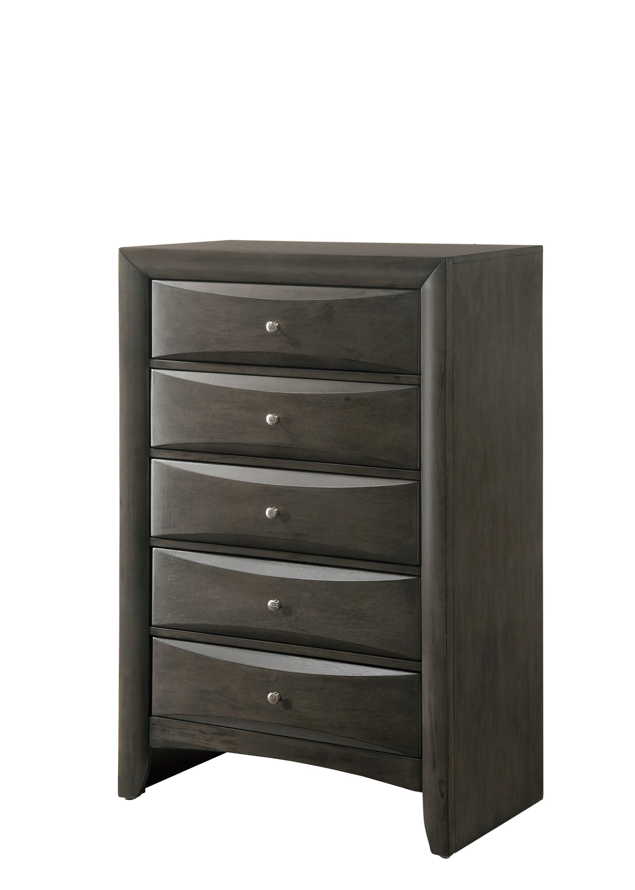 Emily Gray Storage Platform Bedroom Set - SET | B4275-Q-HBFB | B4275-Q-DRW-L | B4275-Q-DRW-R | B4275-Q-RAIL | B4270-2 | B4270-4 - Bien Home Furniture & Electronics