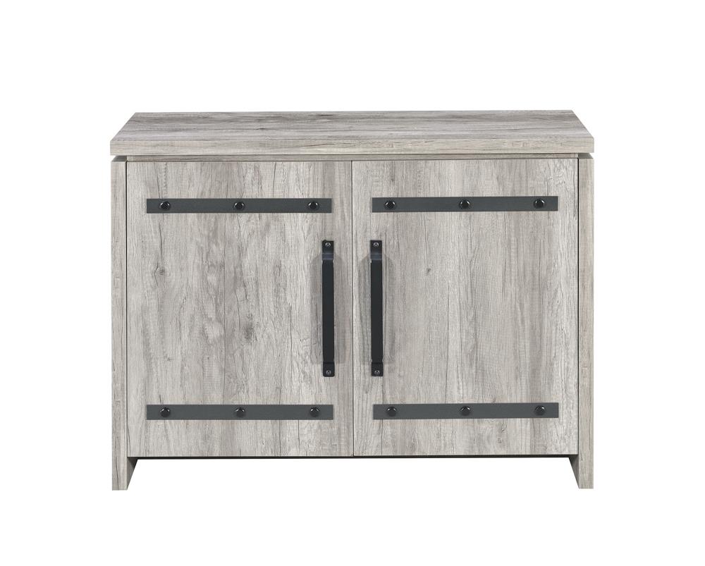 Enoch Gray Driftwood 2-Door Accent Cabinet - 950785 - Bien Home Furniture & Electronics