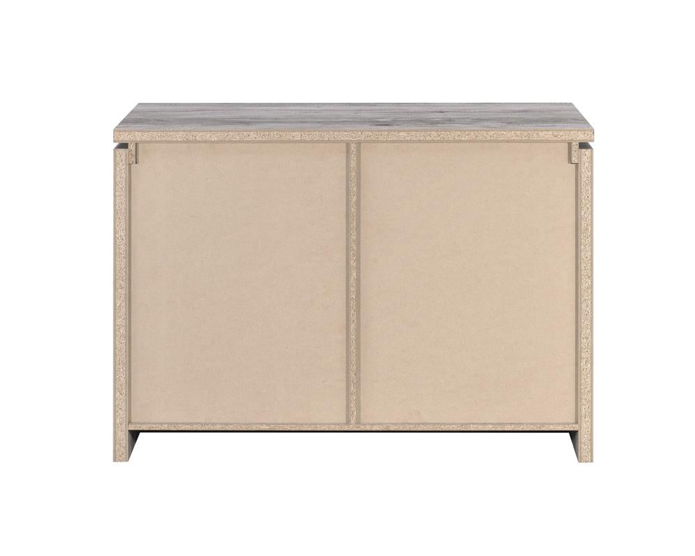Enoch Gray Driftwood 2-Door Accent Cabinet - 950785 - Bien Home Furniture & Electronics