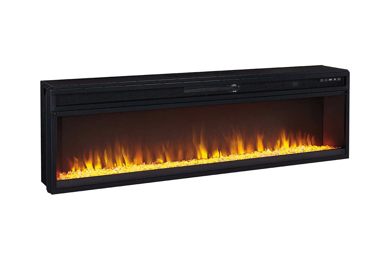 Entertainment Accessories Black Electric Fireplace Insert - W100-22 - Bien Home Furniture & Electronics