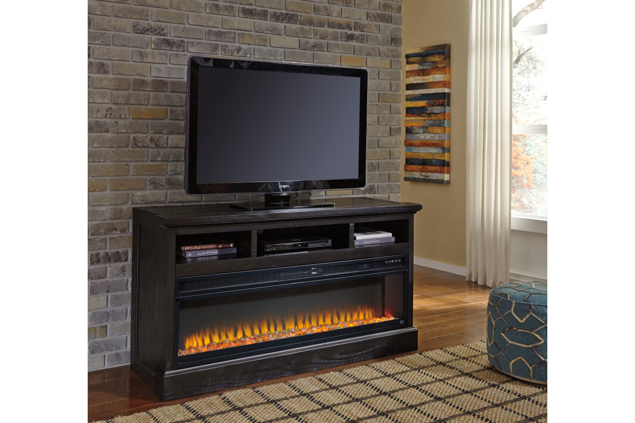 Entertainment Accessories Black Electric Fireplace Insert - W100-22 - Bien Home Furniture & Electronics