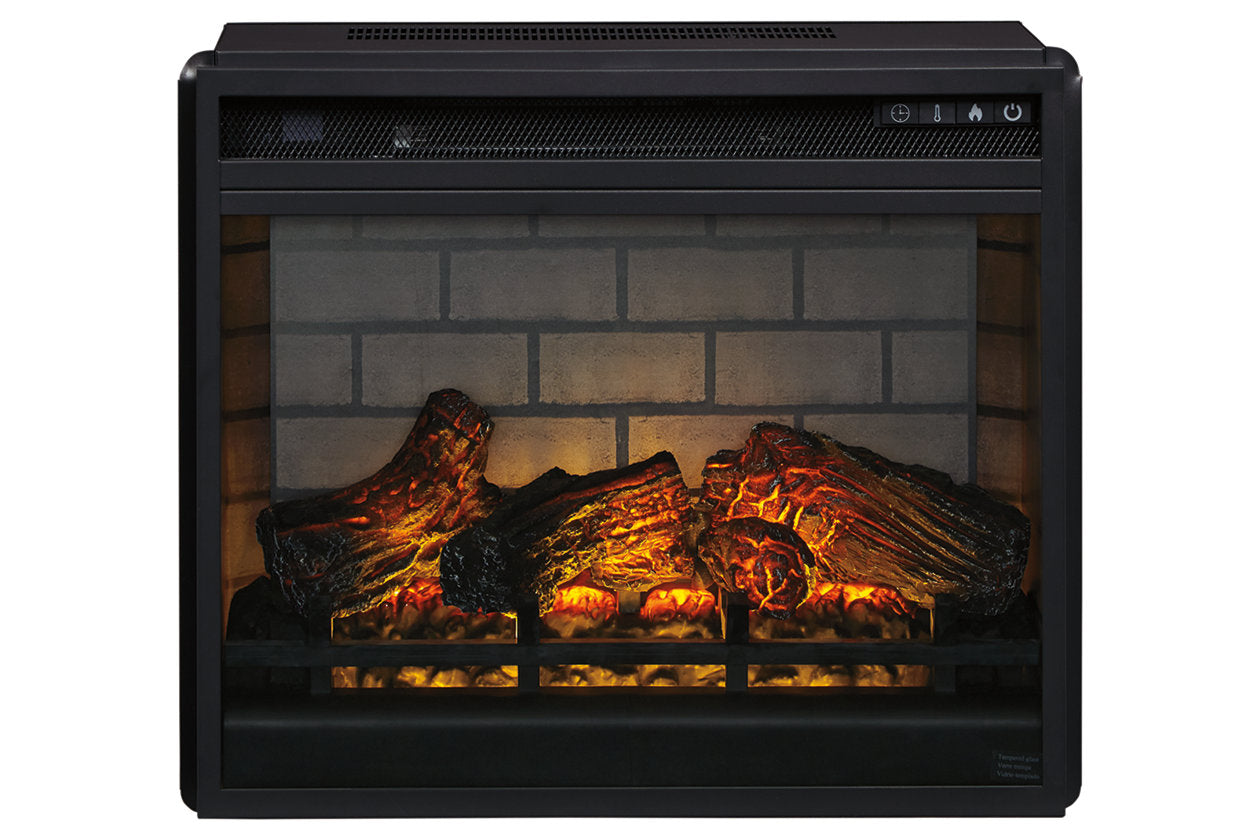 Entertainment Accessories Black Electric Infrared Fireplace Insert - W100-101 - Bien Home Furniture & Electronics