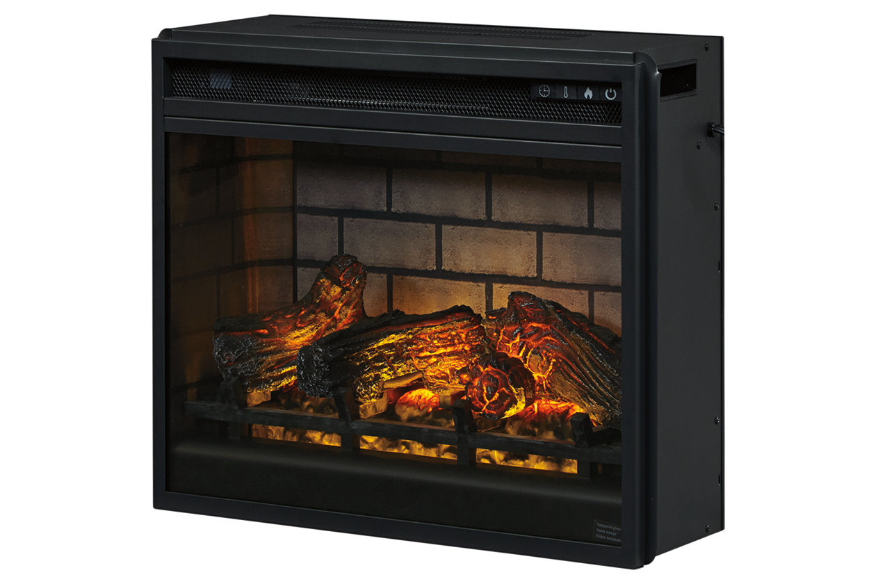 Entertainment Accessories Black Electric Infrared Fireplace Insert - W100-101 - Bien Home Furniture & Electronics