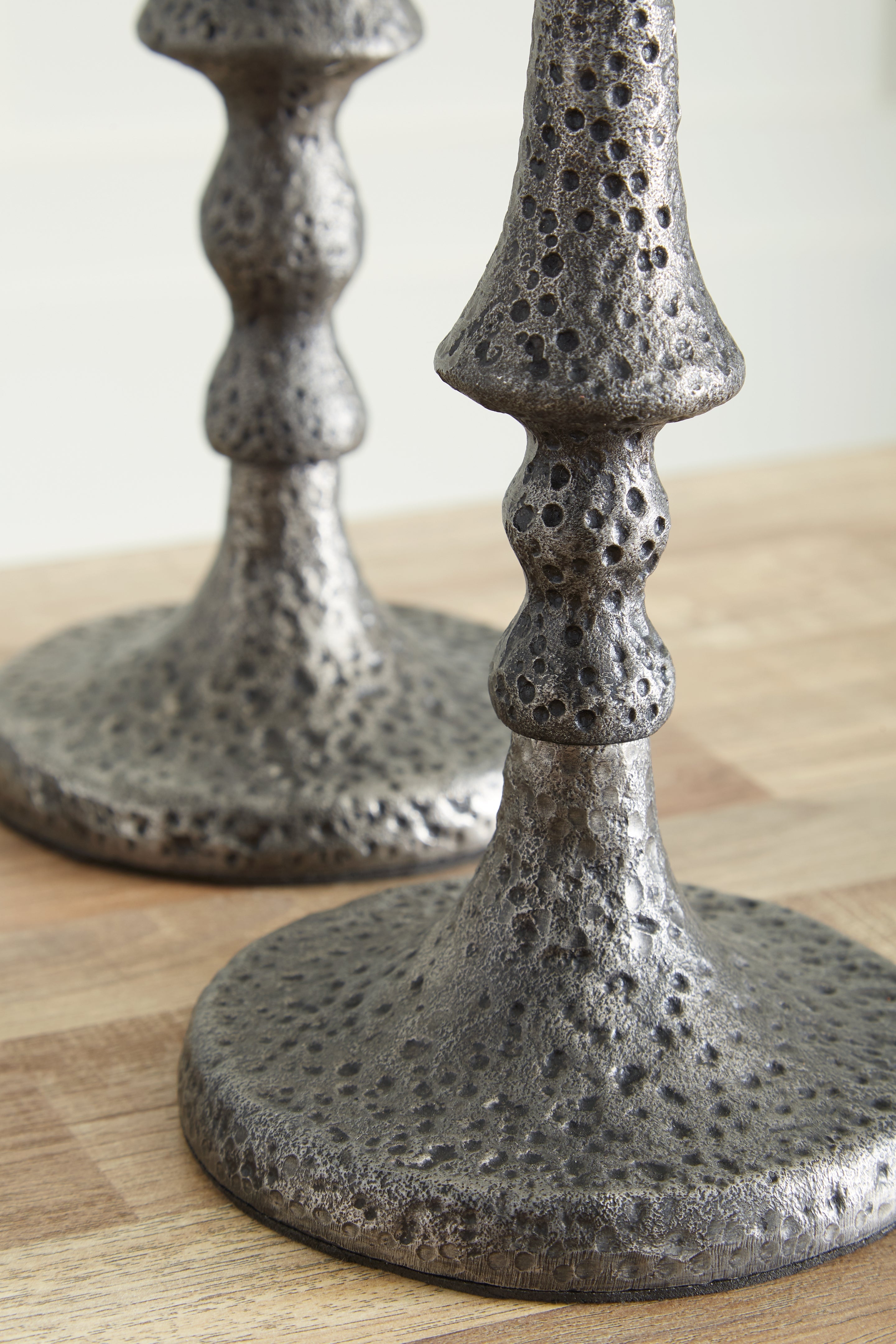 Eravell Pewter Finish Candle Holder, Set of 3 - A2000584 - Bien Home Furniture & Electronics