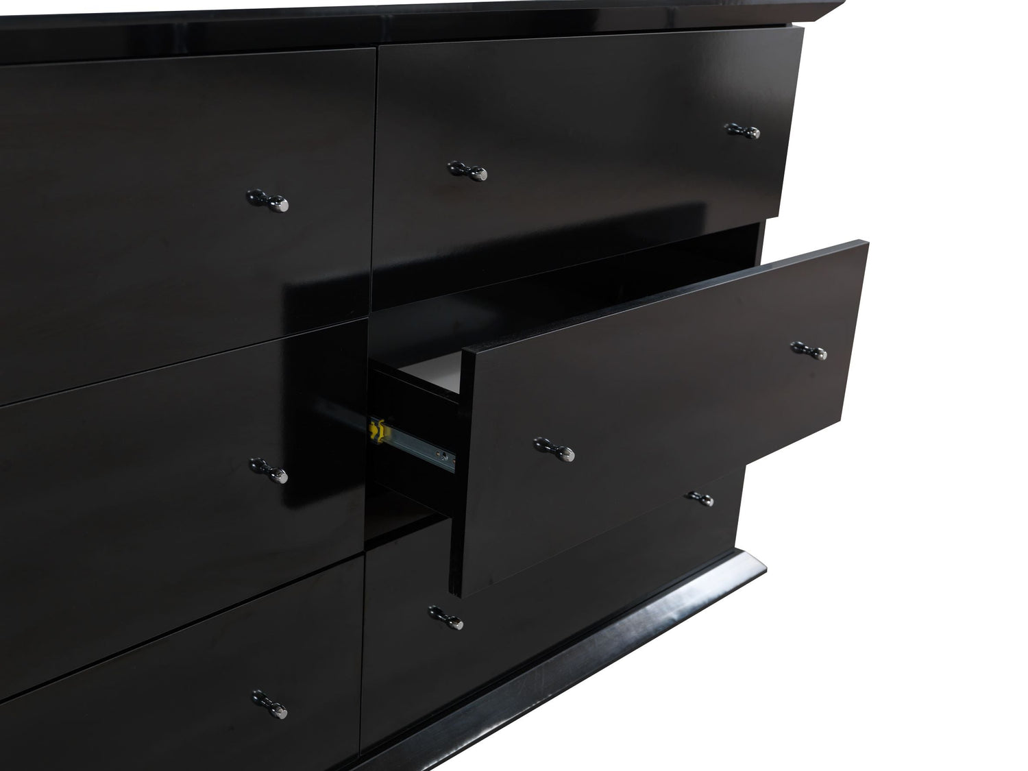 Erika Black 4-Piece Queen Bedroom Set - ERIKABEDROOM-4PCQ - Bien Home Furniture & Electronics