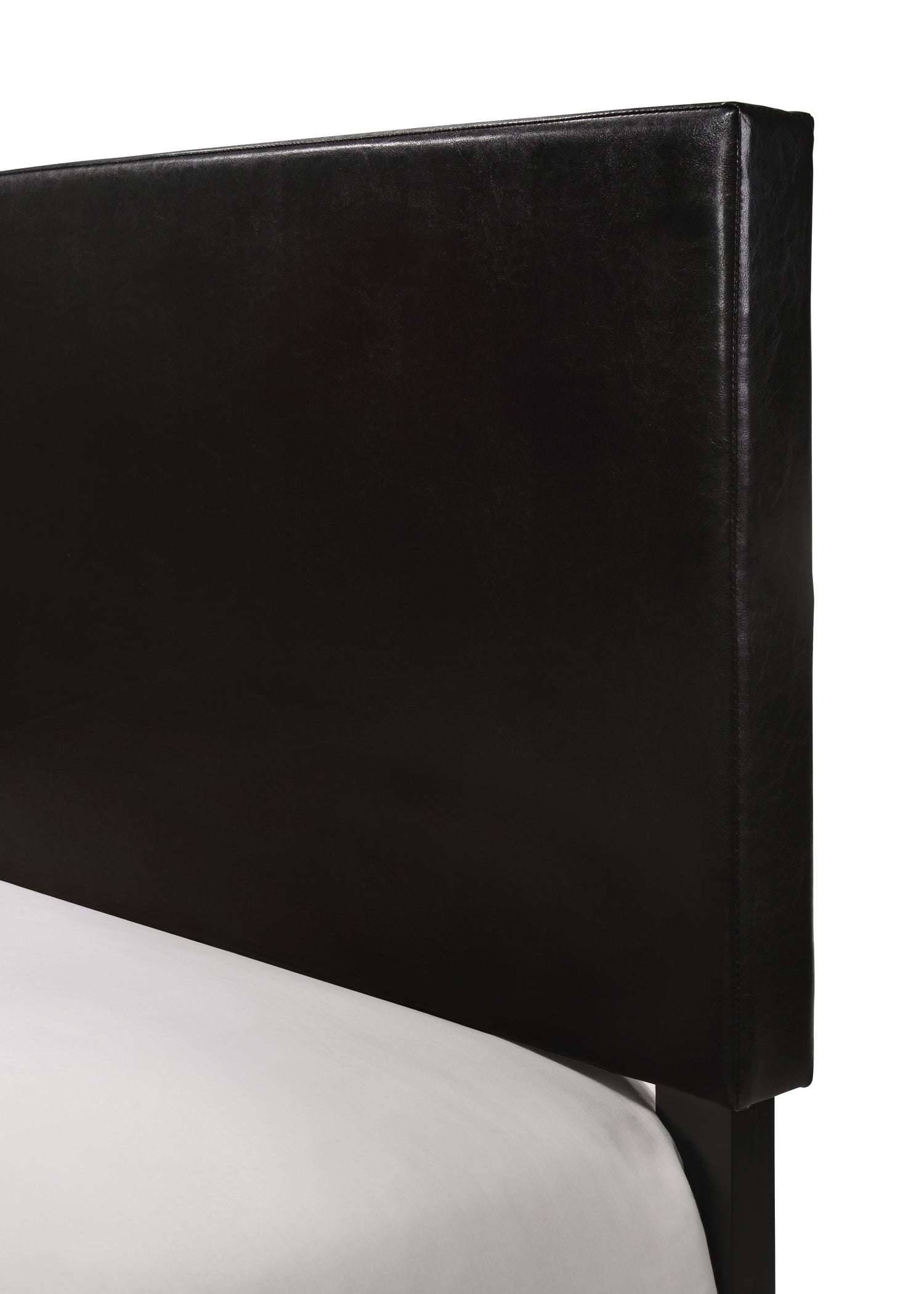 Erin Black PU Leather King Upholstered Bed - 5271PU-K - Bien Home Furniture &amp; Electronics