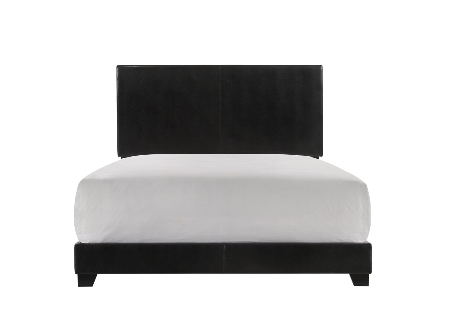 Erin Black PU Leather Queen Upholstered Bed - 5271PU-Q - Bien Home Furniture & Electronics