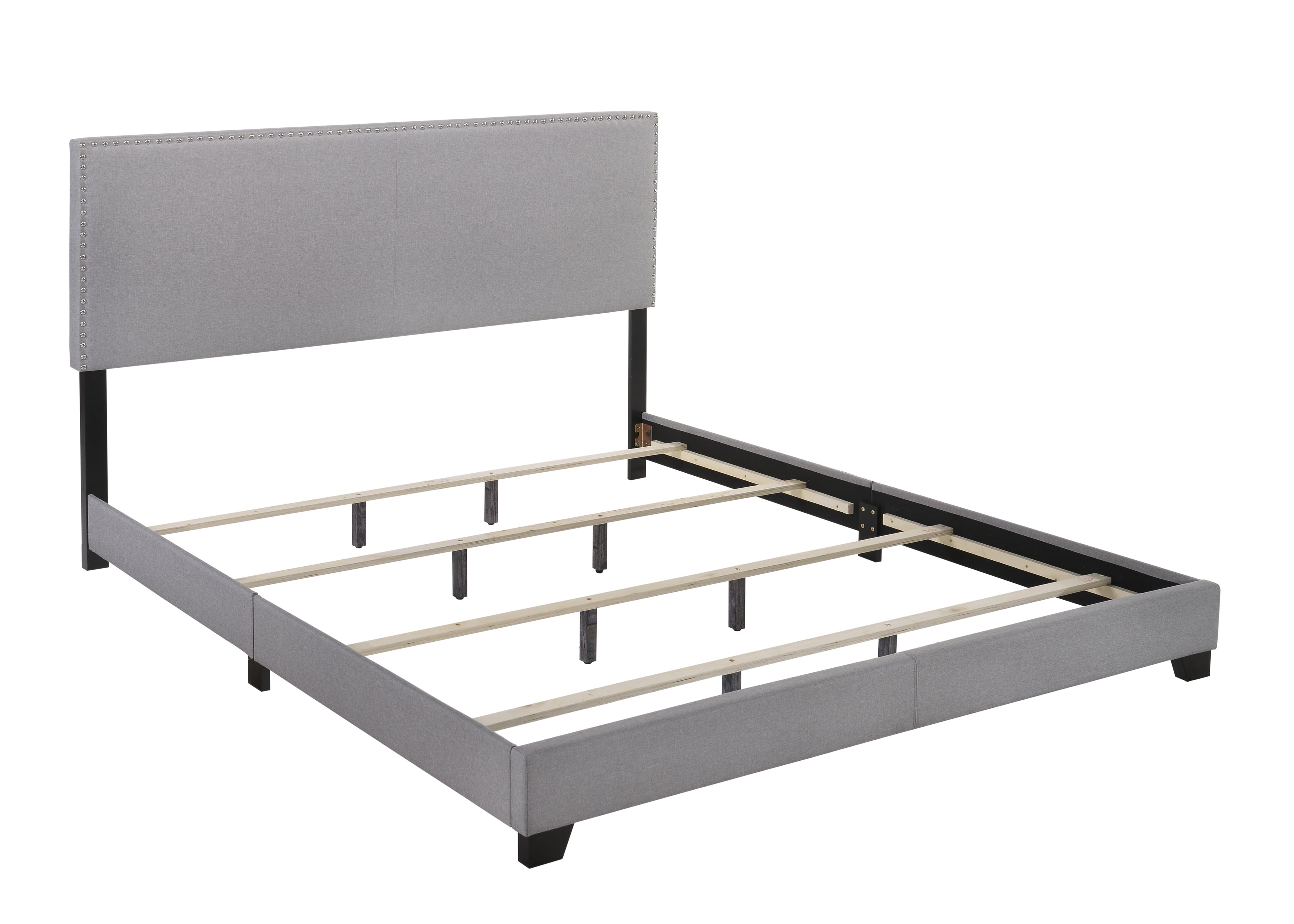 Erin Gray King Upholstered Bed - 5271GY-K-NH - Bien Home Furniture & Electronics