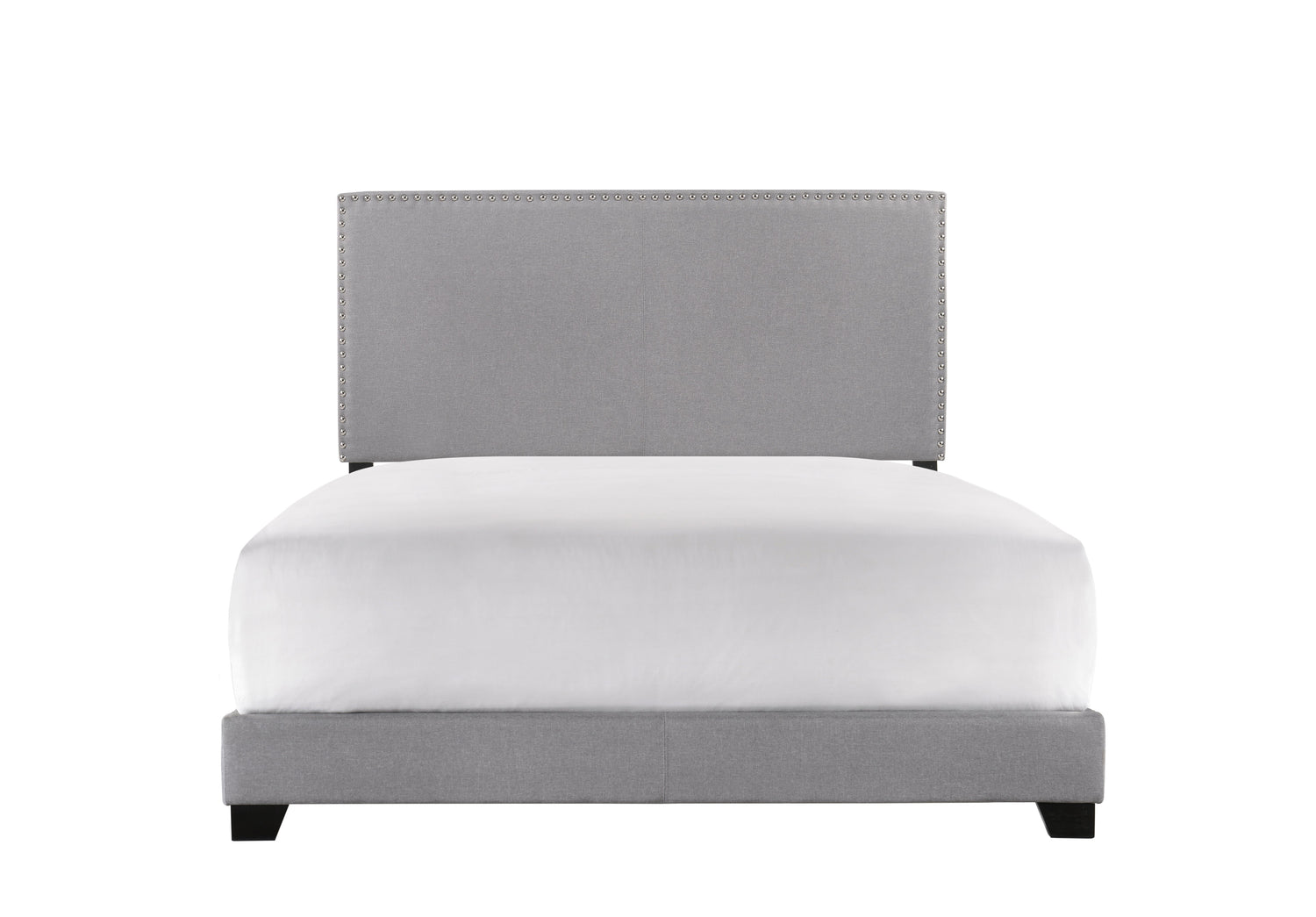 Erin Gray Queen Upholstered Bed - 5271GY-Q-NH - Bien Home Furniture & Electronics
