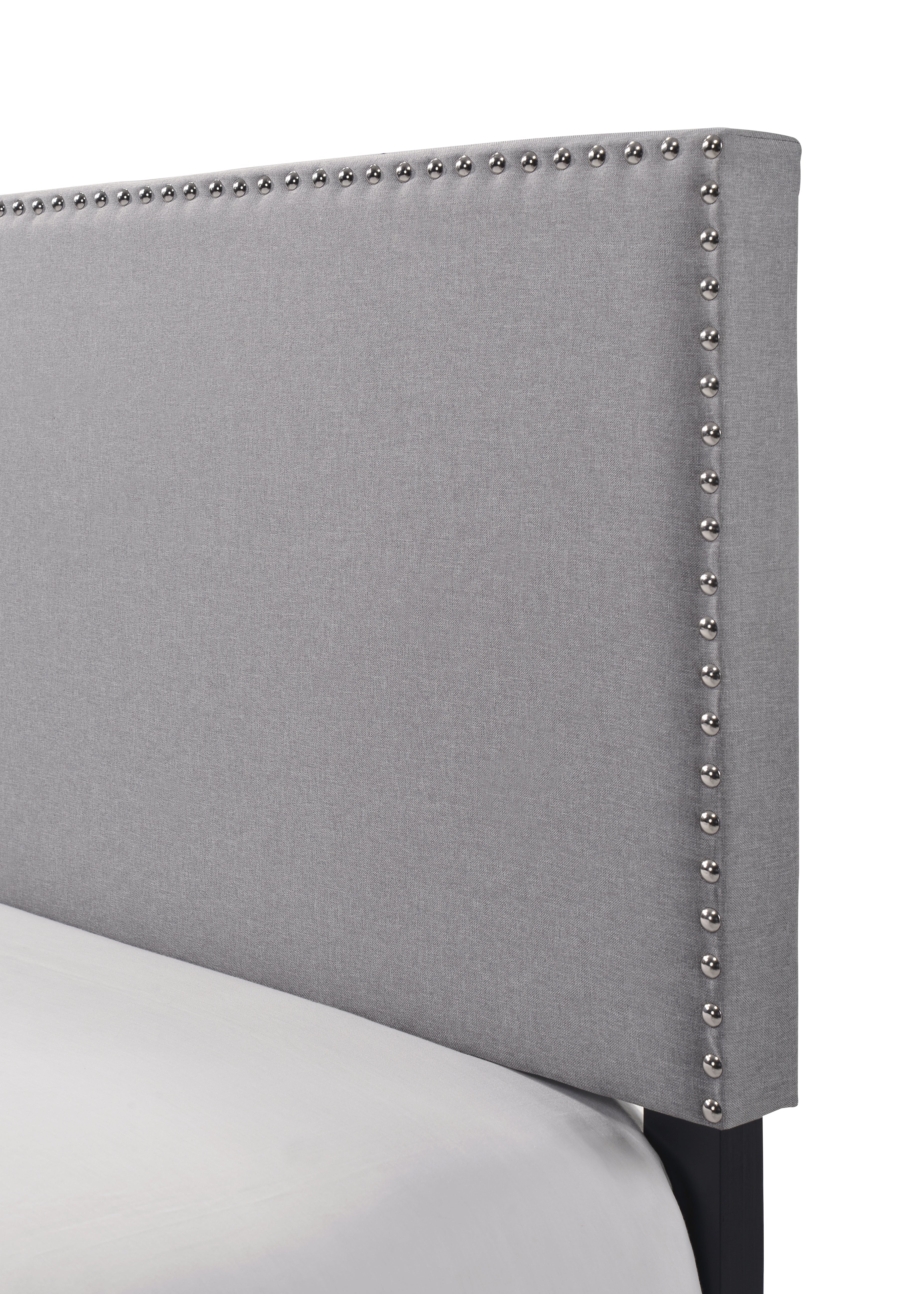 Erin Gray Twin Upholstered Bed - 5271GY-T-NH - Bien Home Furniture & Electronics
