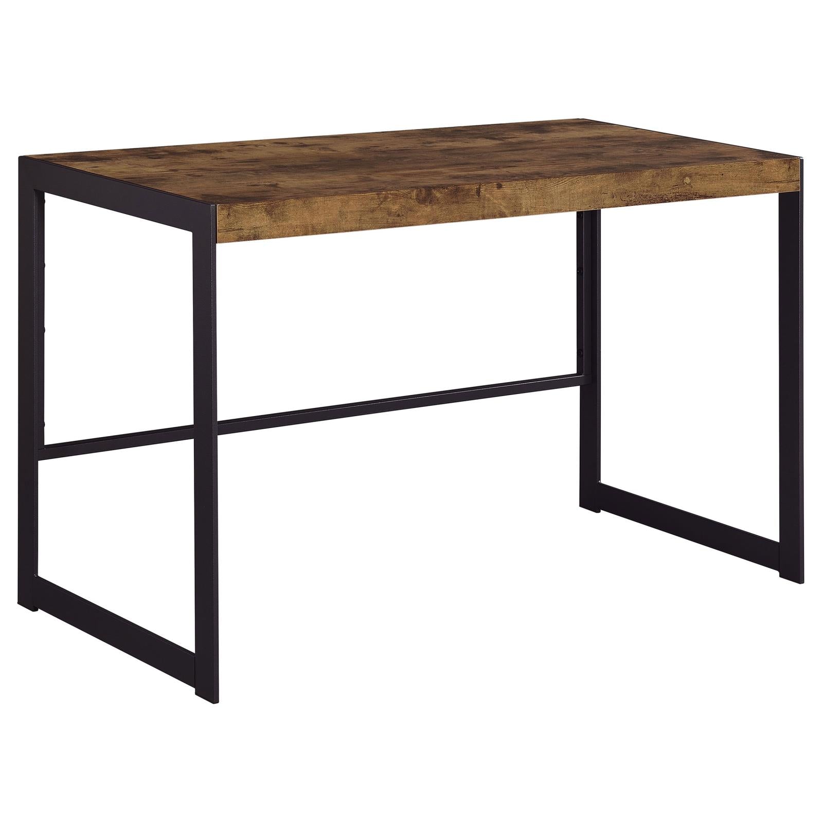 Estrella Antique Nutmeg/Gunmetal Writing Desk - 800655 - Bien Home Furniture & Electronics