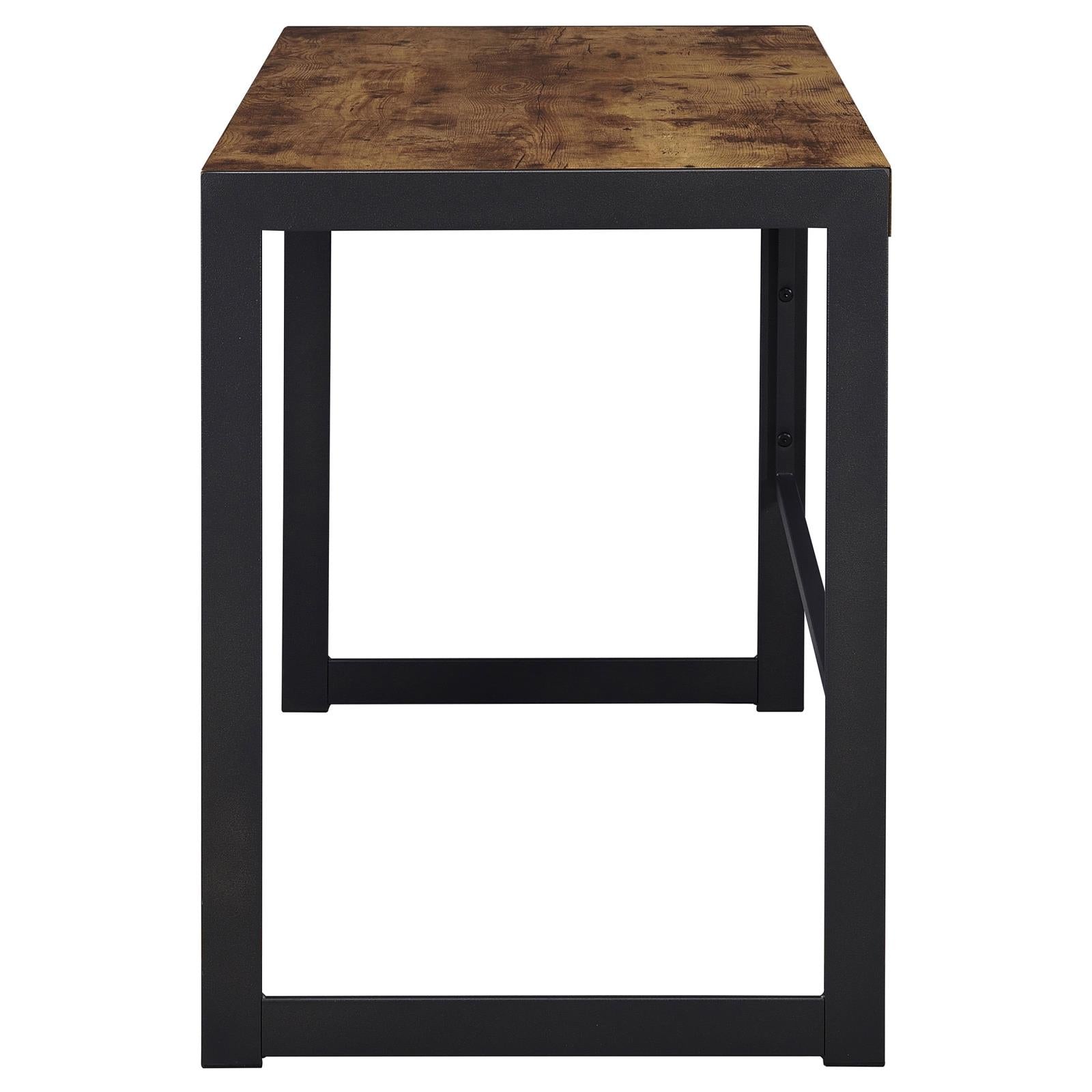 Estrella Antique Nutmeg/Gunmetal Writing Desk - 800655 - Bien Home Furniture & Electronics