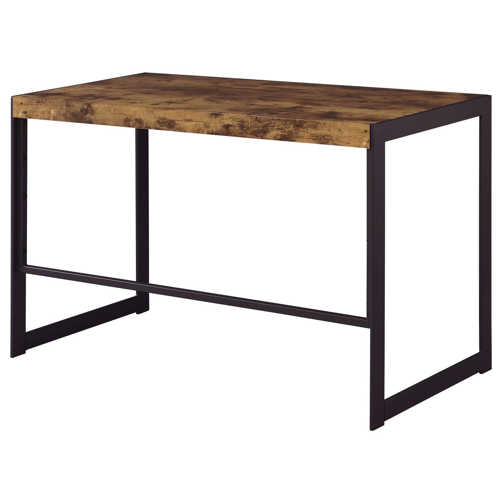 Estrella Antique Nutmeg/Gunmetal Writing Desk - 800655 - Bien Home Furniture & Electronics