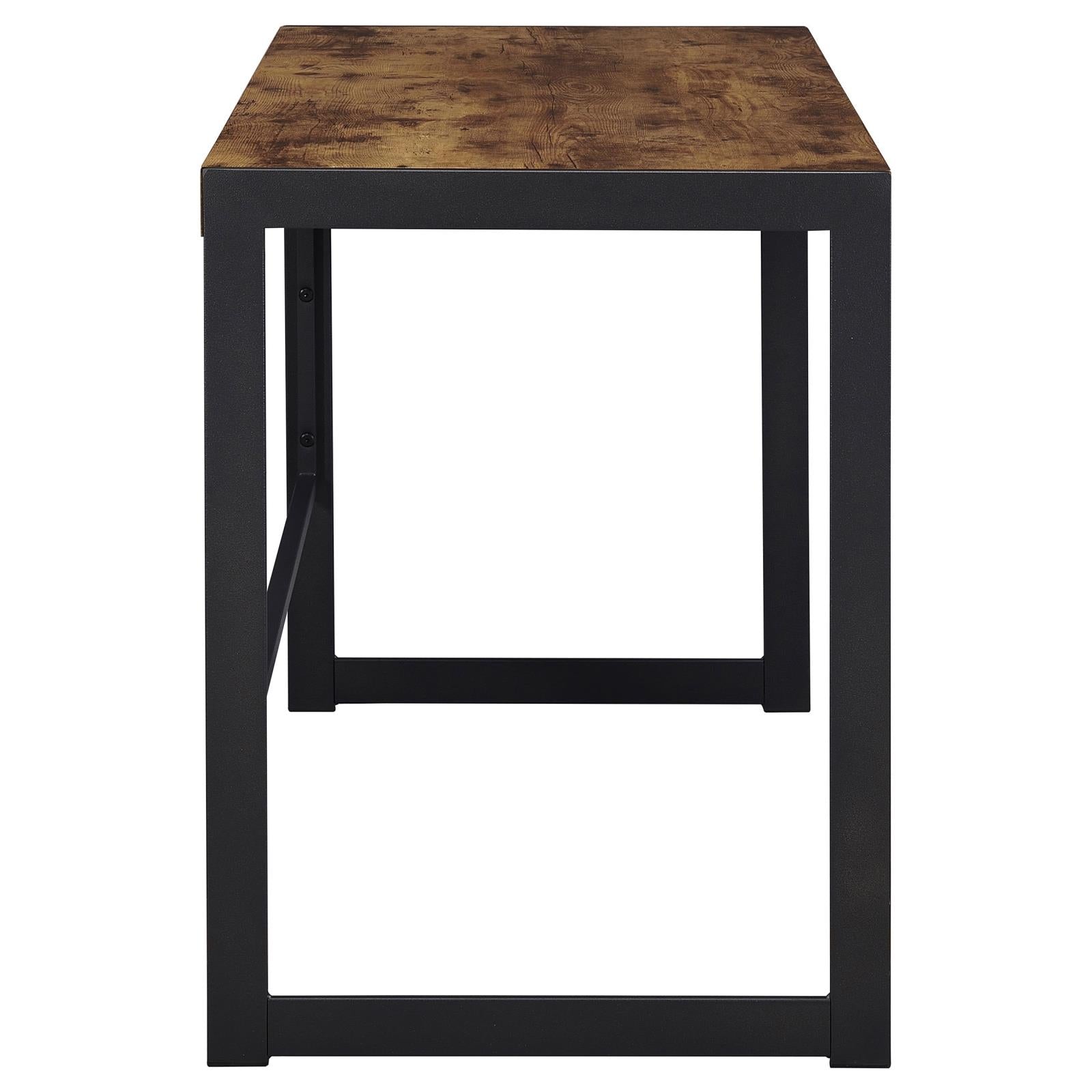 Estrella Antique Nutmeg/Gunmetal Writing Desk - 800655 - Bien Home Furniture & Electronics