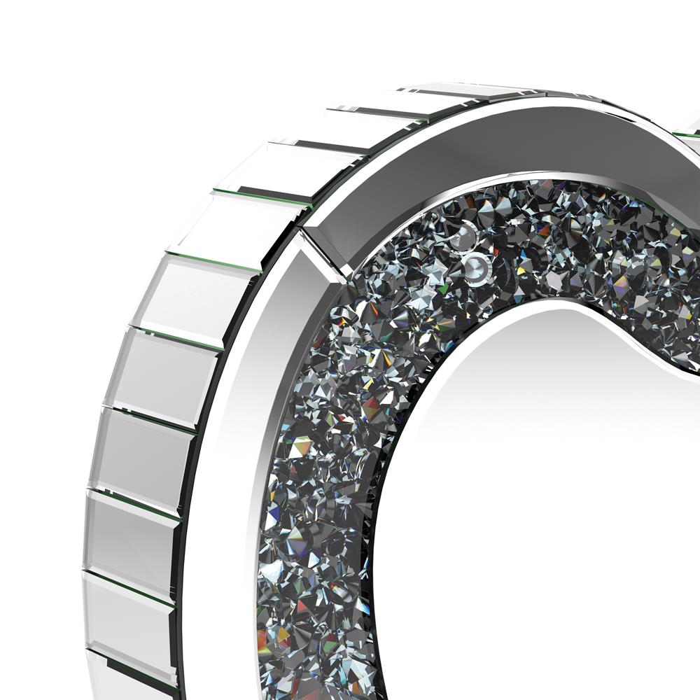 Euston Silver Heart Shape Table Mirror - 961528 - Bien Home Furniture & Electronics