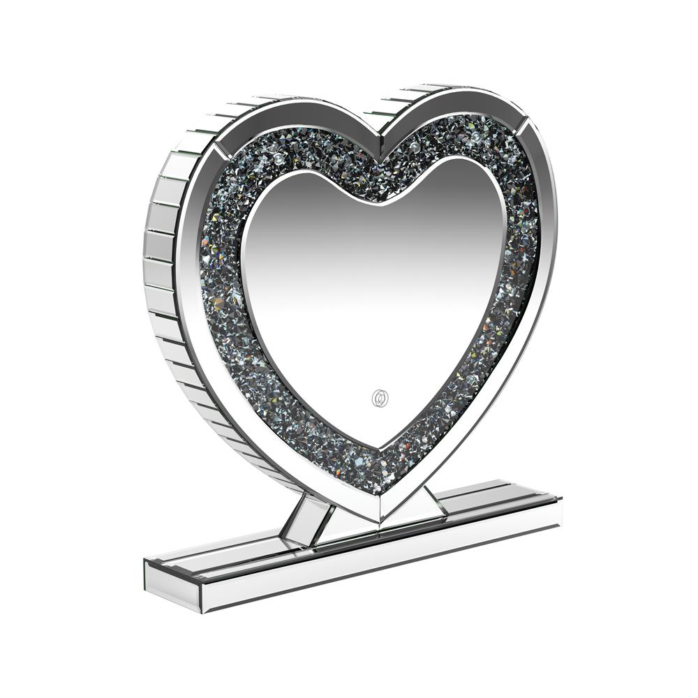 Euston Silver Heart Shape Table Mirror - 961528 - Bien Home Furniture & Electronics