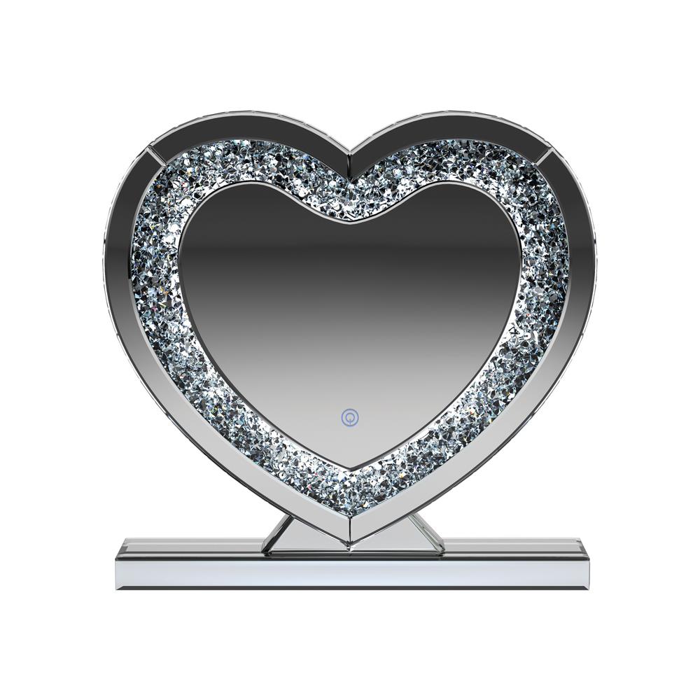 Euston Silver Heart Shape Table Mirror - 961528 - Bien Home Furniture & Electronics