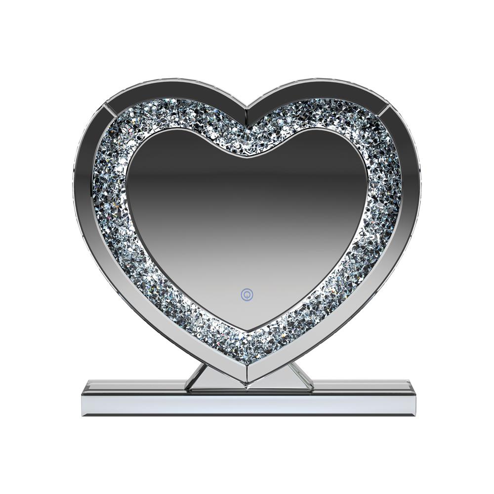 Euston Silver Heart Shape Table Mirror - 961528 - Bien Home Furniture &amp; Electronics
