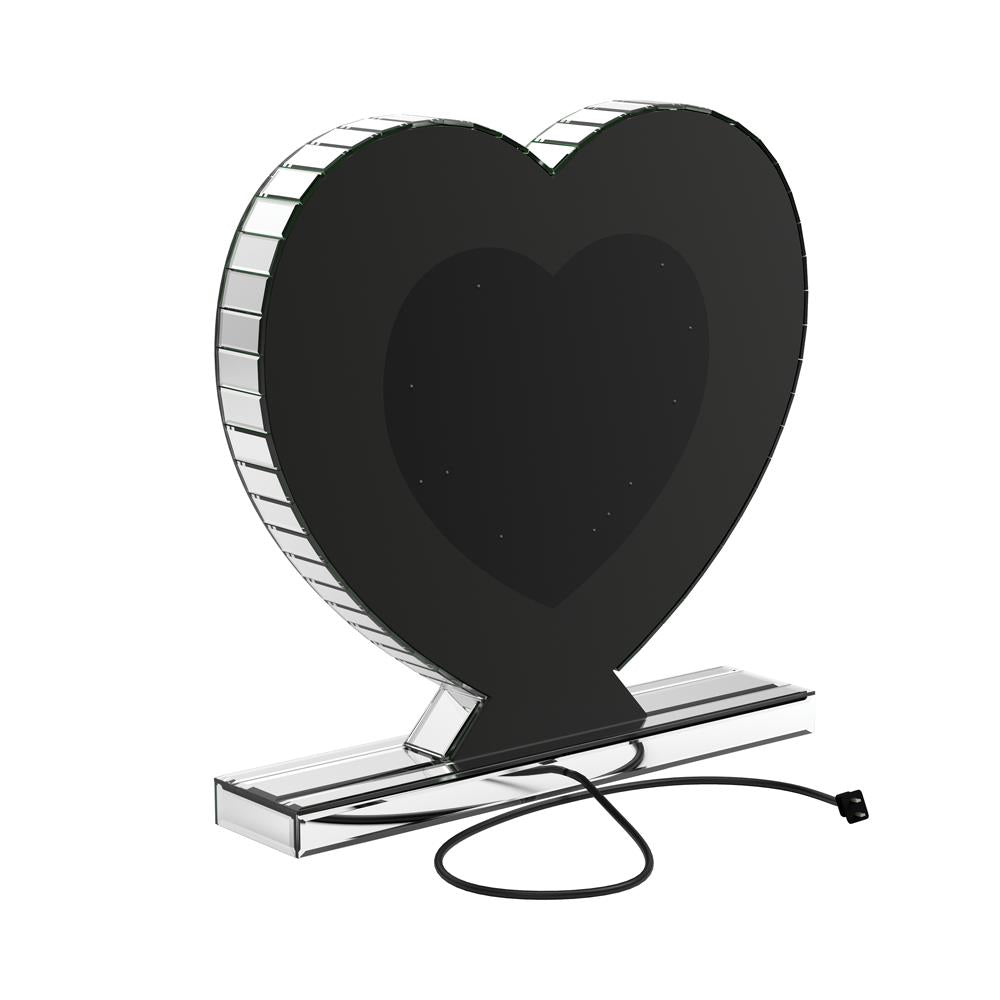Euston Silver Heart Shape Table Mirror - 961528 - Bien Home Furniture & Electronics