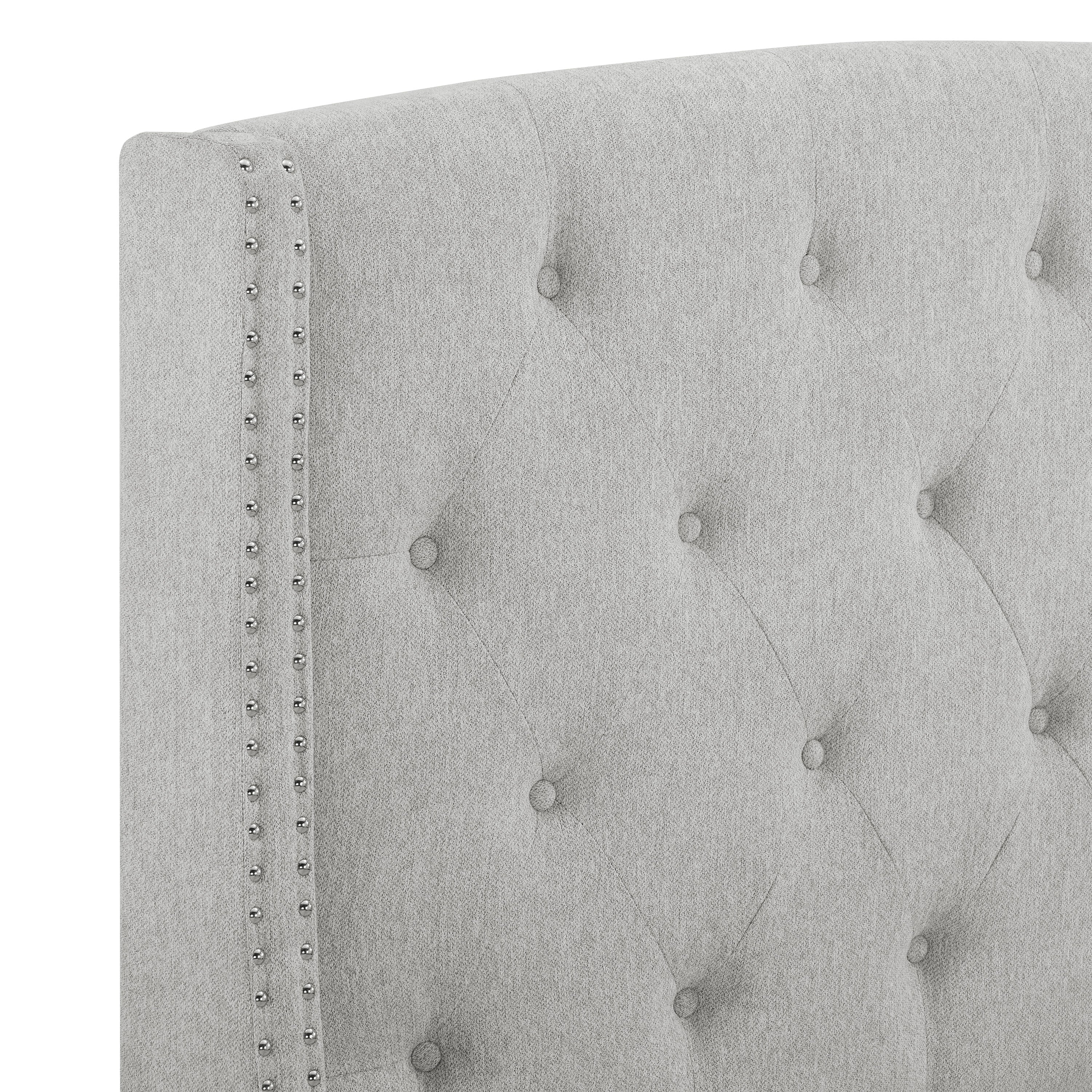 Eva Dove Gray King Upholstered Bed - SET | 5111DV-K-HBFB | 5111DV-KQ-RAIL - Bien Home Furniture & Electronics