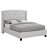 Eva Dove Gray Queen Upholstered Bed - SET | 5111DV-Q-HBFB | 5111DV-KQ-RAIL - Bien Home Furniture & Electronics