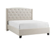 Eva Ivory King Upholstered Bed - SET | 5111IV-K-HBFB | 5111IV-KQ-RAIL - Bien Home Furniture & Electronics