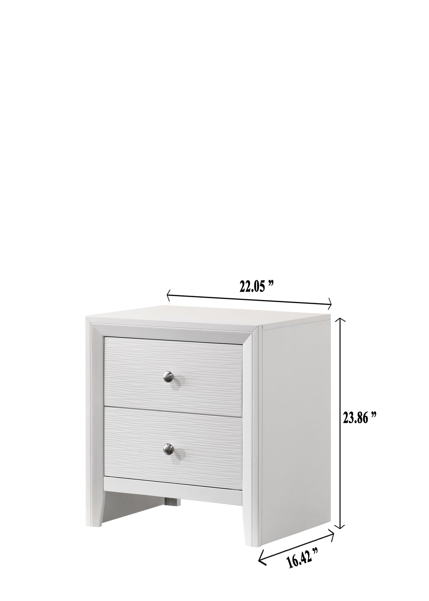 Evan White Panel Bedroom Set - SET | B4710-Q-HBFB | B4710-Q-RAIL | B4710-2 | B4710-4 - Bien Home Furniture & Electronics