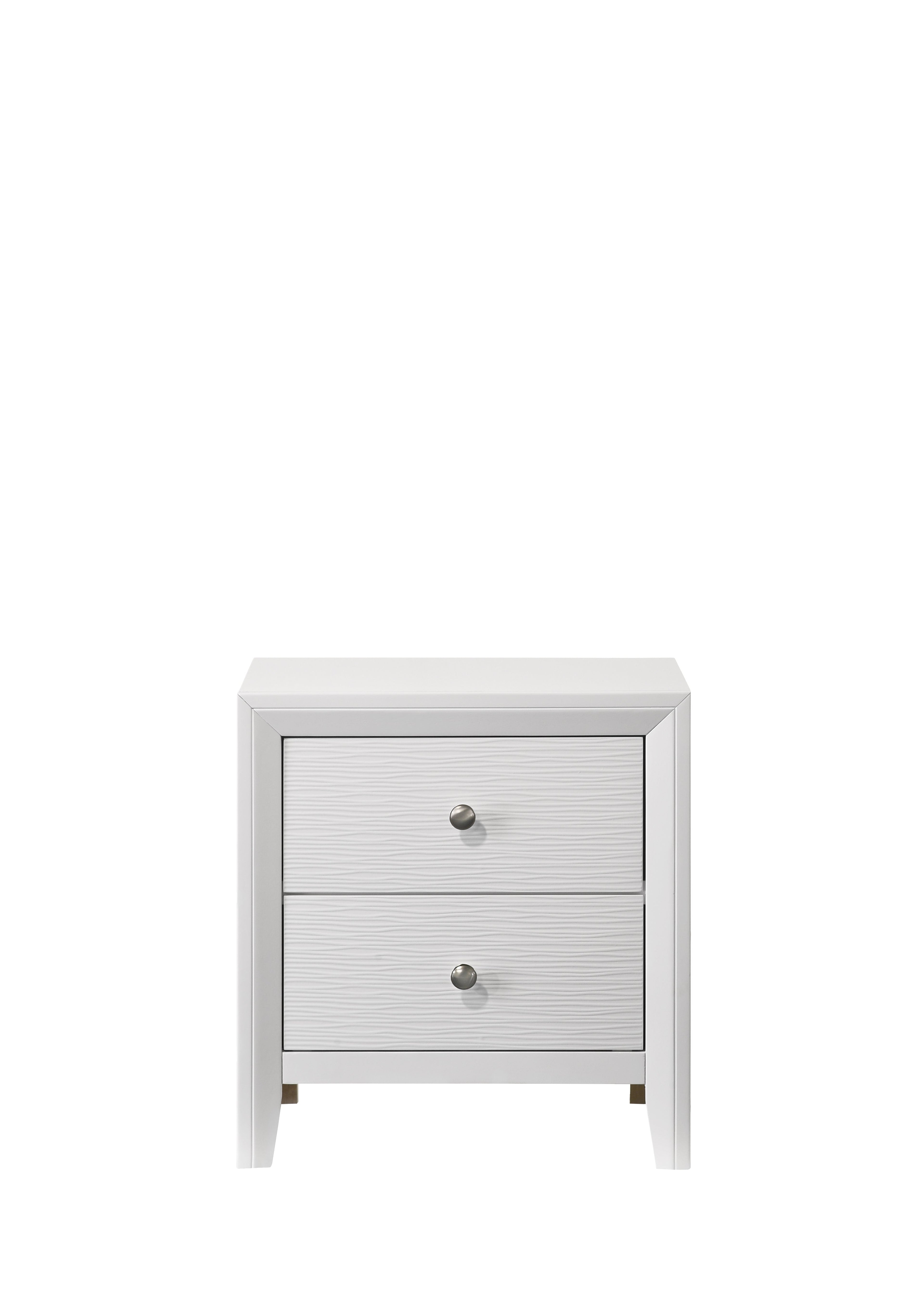 Evan White Panel Bedroom Set - SET | B4710-Q-HBFB | B4710-Q-RAIL | B4710-2 | B4710-4 - Bien Home Furniture & Electronics