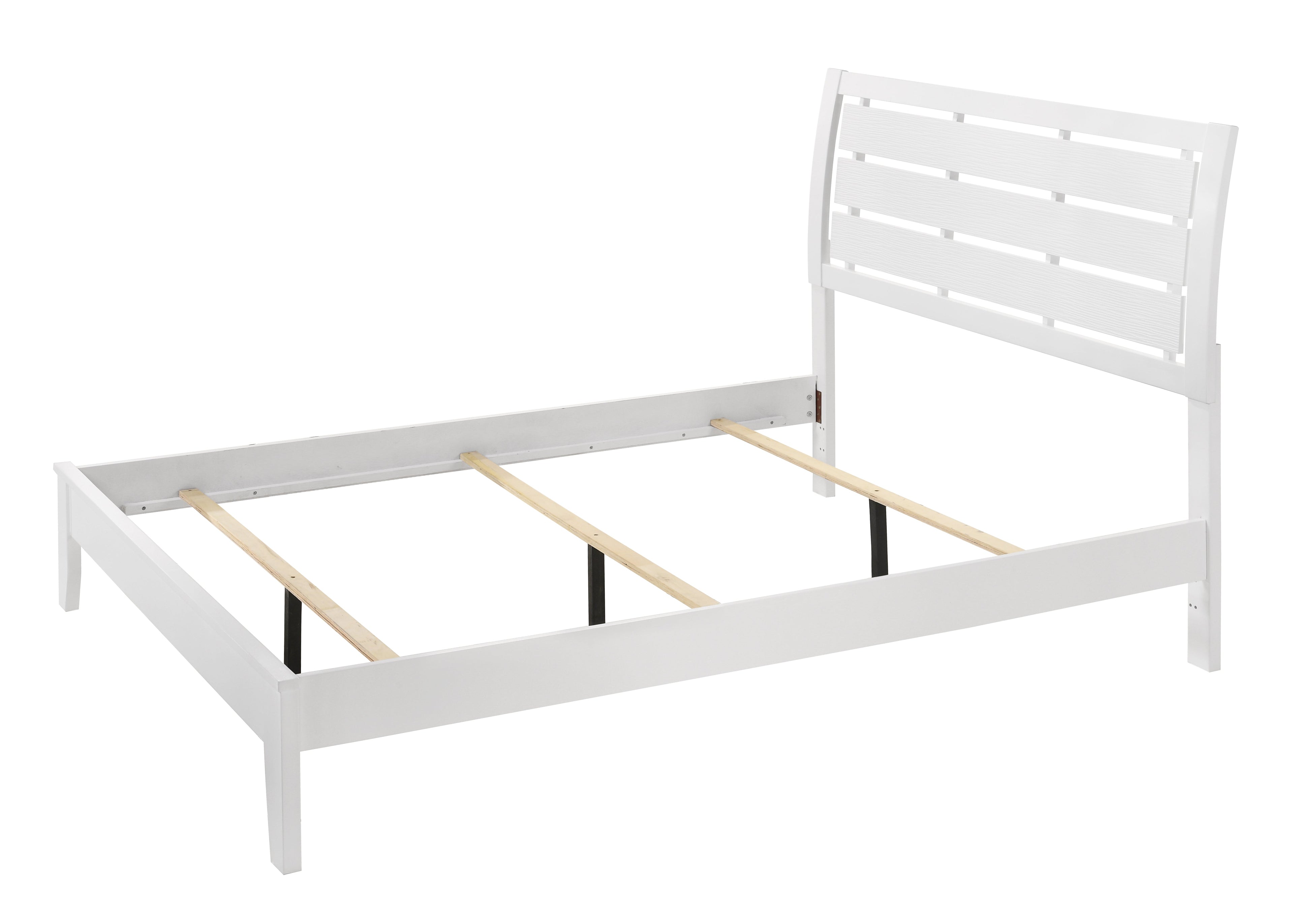 Evan White Queen Panel Bed - SET | B4710-Q-HBFB | B4710-Q-RAIL | - Bien Home Furniture & Electronics