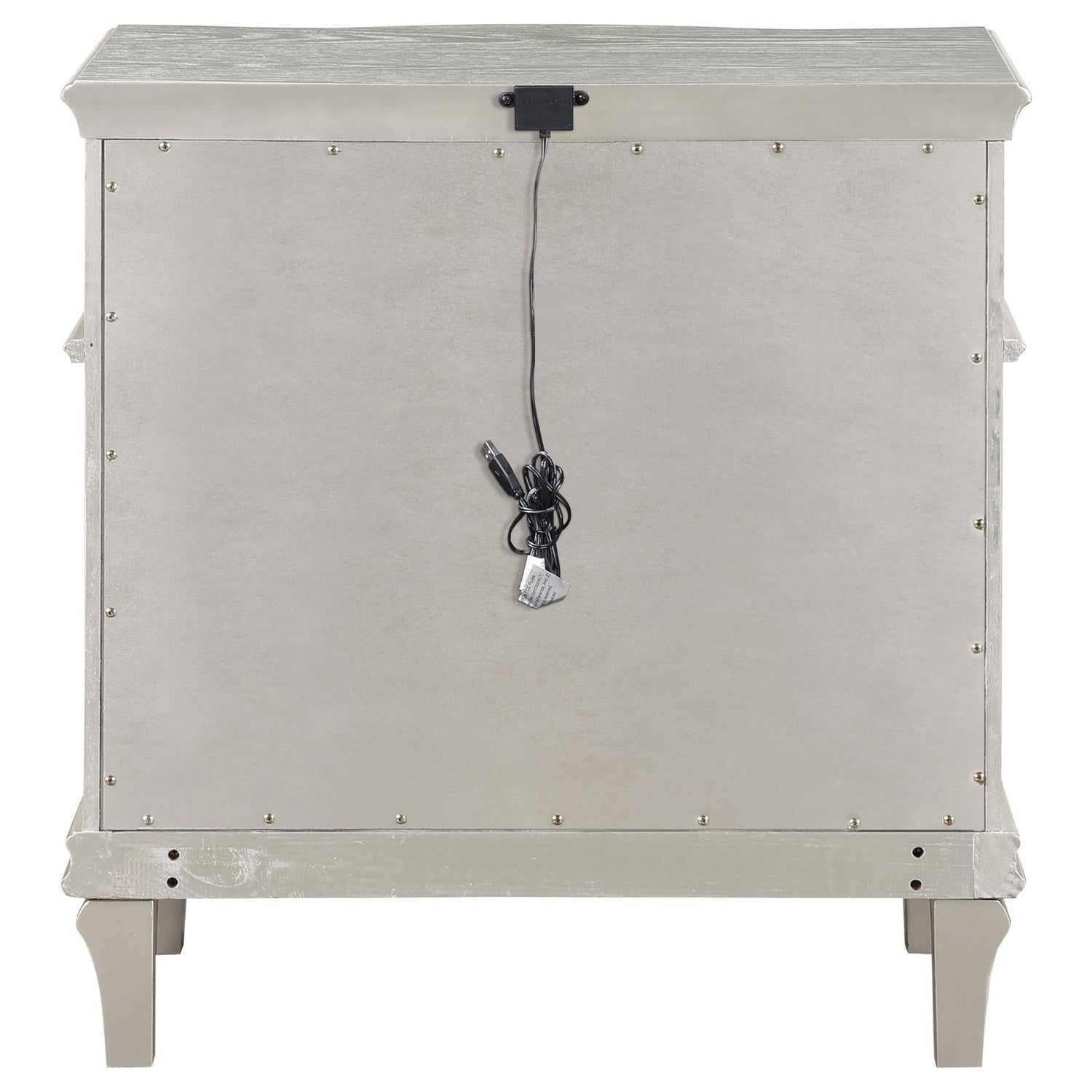 Evangeline 3-Drawer Nightstand Silver Oak - 223392 - Bien Home Furniture & Electronics