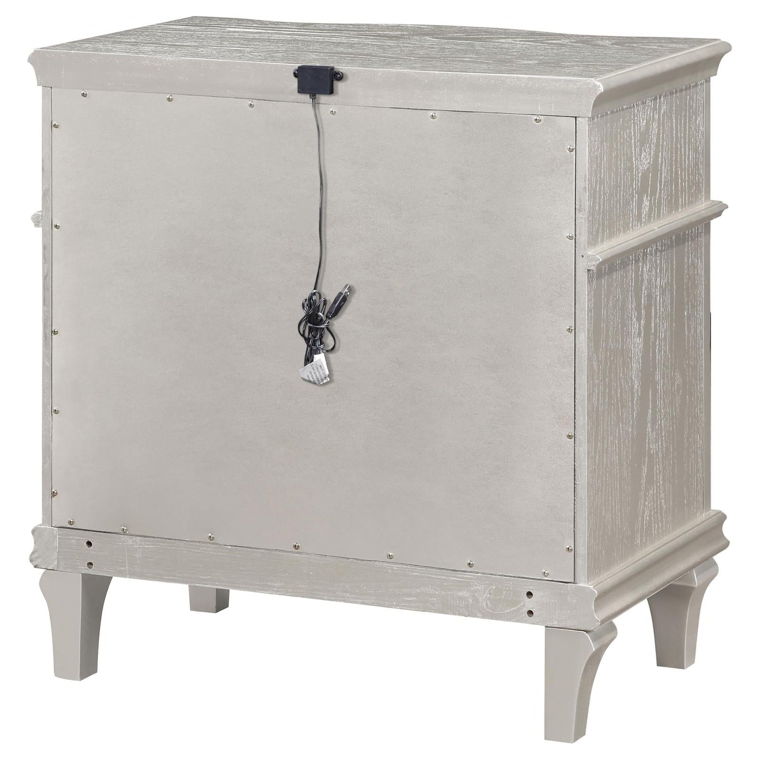 Evangeline 3-Drawer Nightstand Silver Oak - 223392 - Bien Home Furniture & Electronics