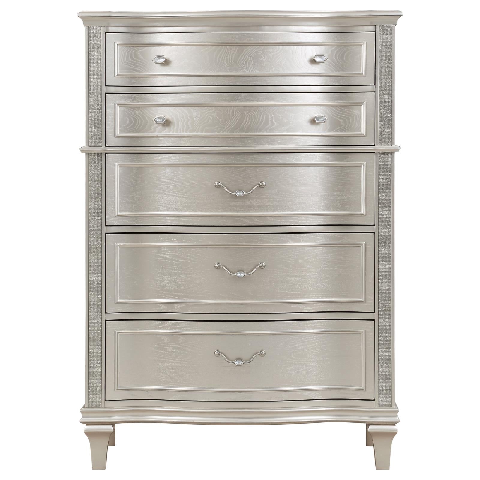Evangeline Silver Oak 6-Drawer Chest - 223395 - Bien Home Furniture & Electronics