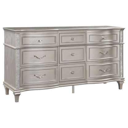 Evangeline Silver Oak 9-Drawer Dresser - 223393 - Bien Home Furniture &amp; Electronics