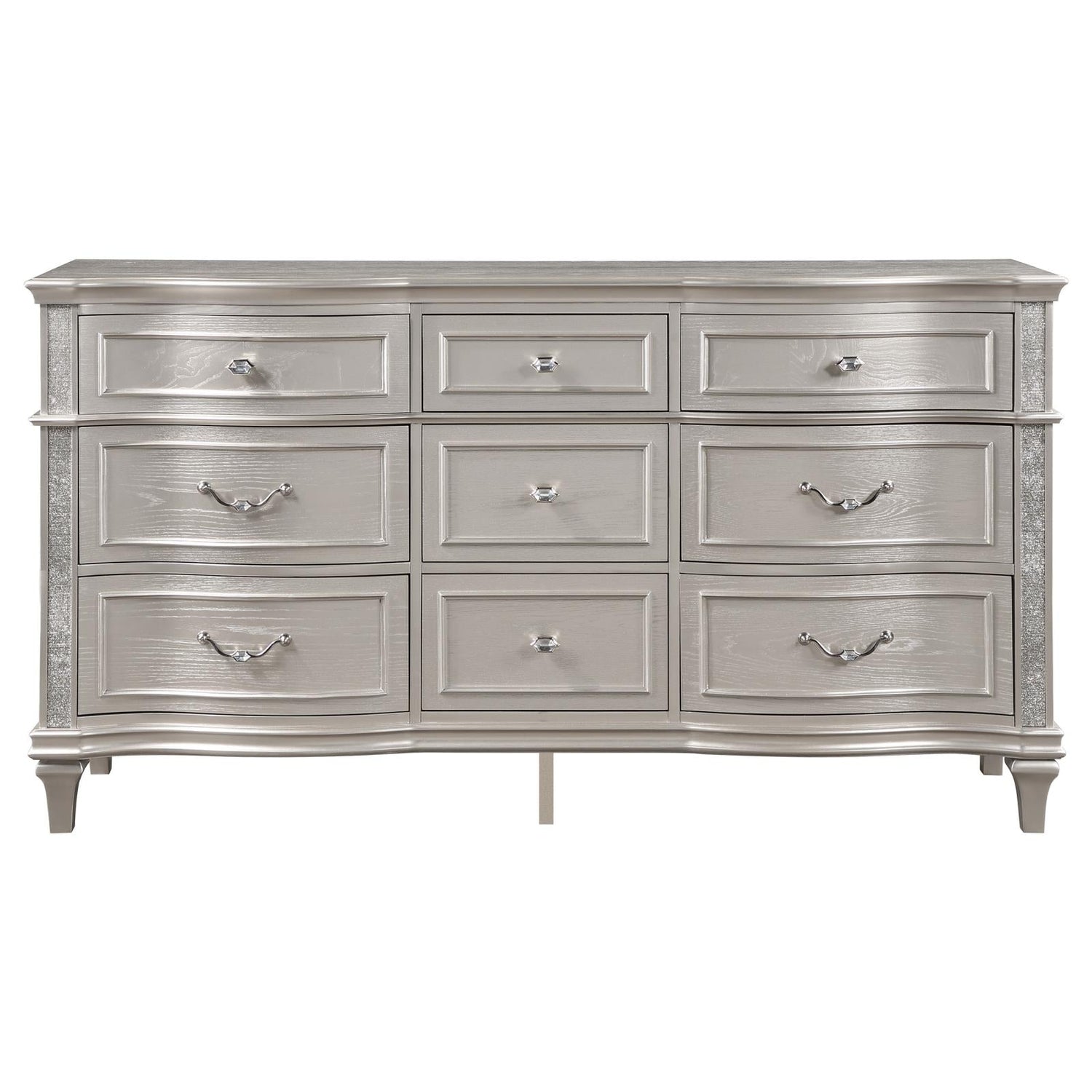 Evangeline Silver Oak 9-Drawer Dresser - 223393 - Bien Home Furniture & Electronics