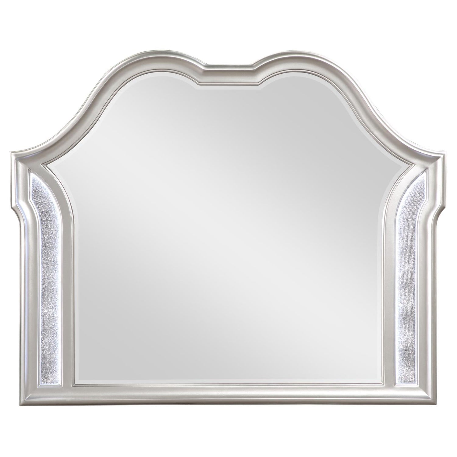 Evangeline Silver Oak Camel Top Dresser Mirror - 223394 - Bien Home Furniture & Electronics