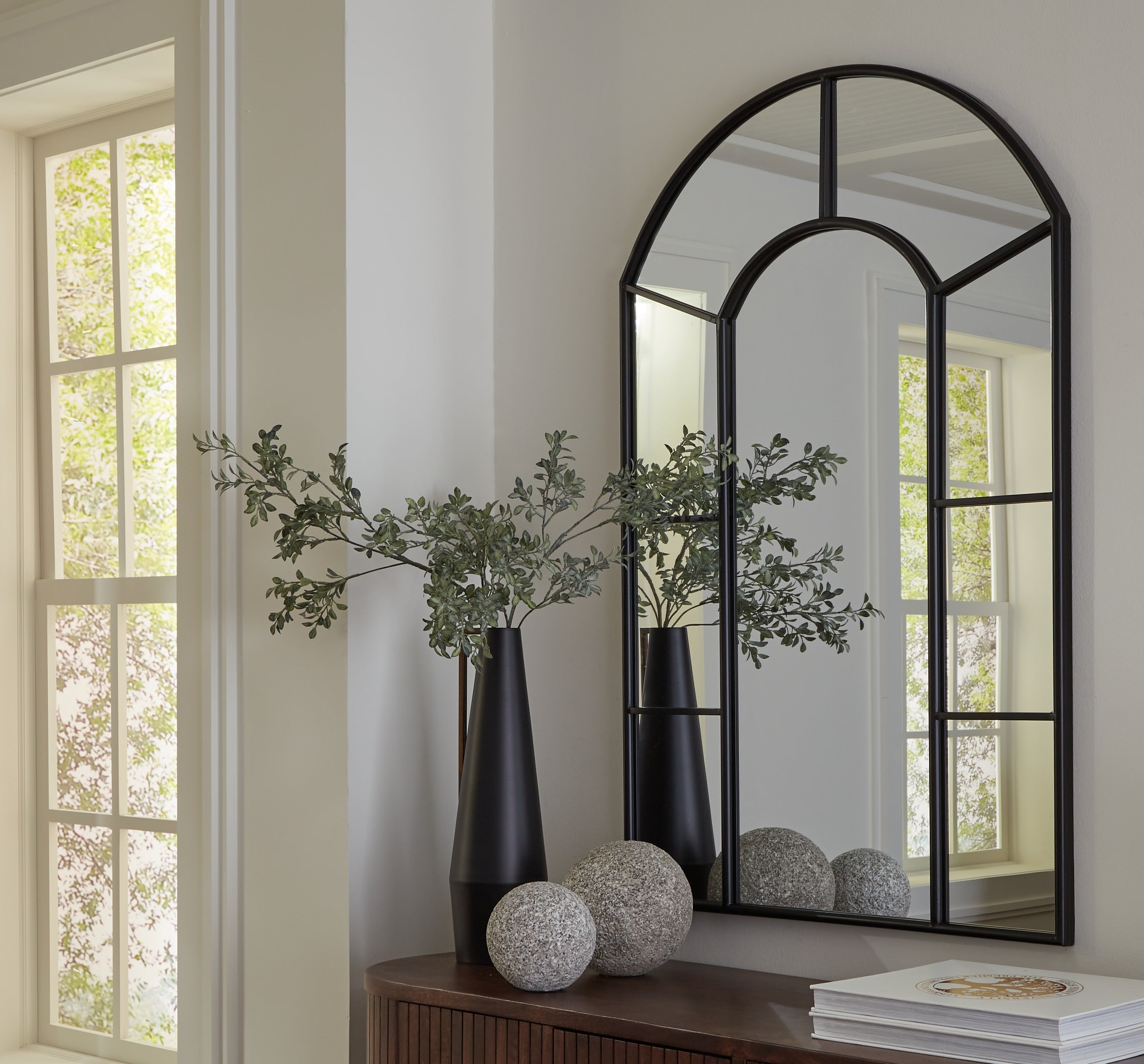 Evengton Black Accent Mirror - A8010319 - Bien Home Furniture & Electronics