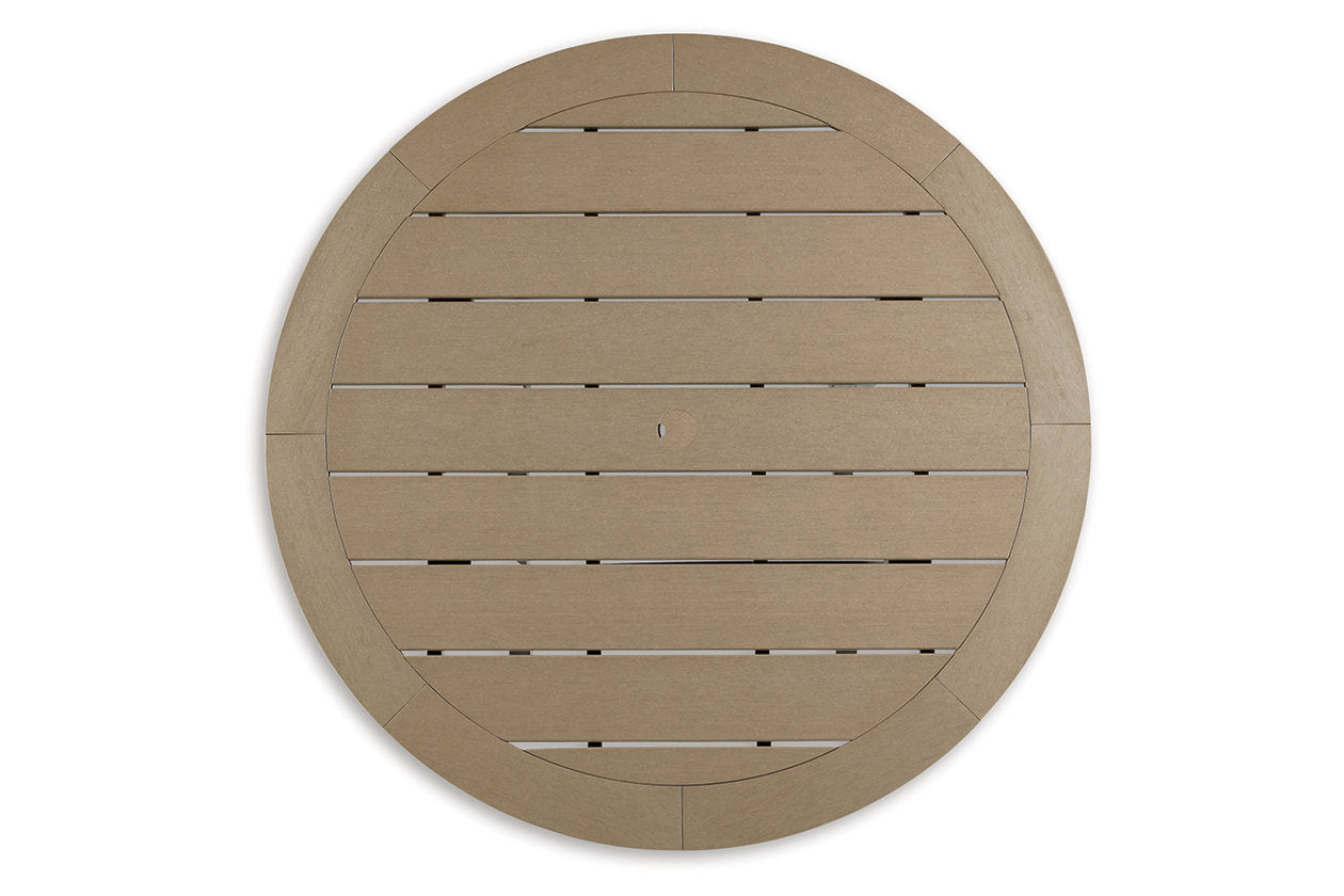 Fairen Trail Black/Driftwood Bar Table - P211-613 - Bien Home Furniture & Electronics