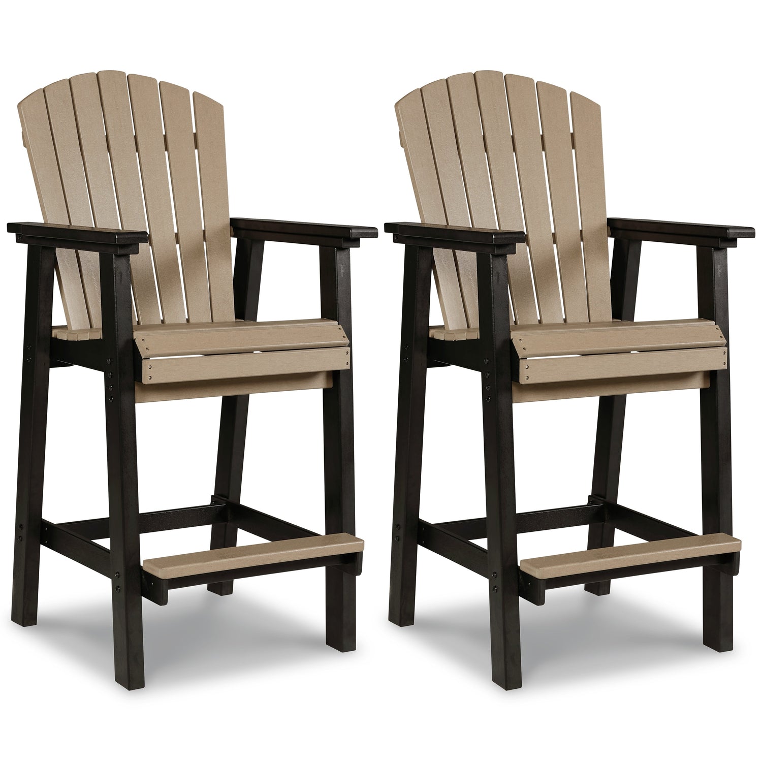Fairen Trail Black/Driftwood Barstool, Set of 2 - P211-130 - Bien Home Furniture & Electronics
